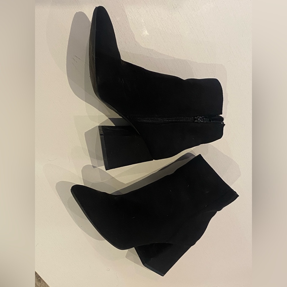 Black Suede Booties